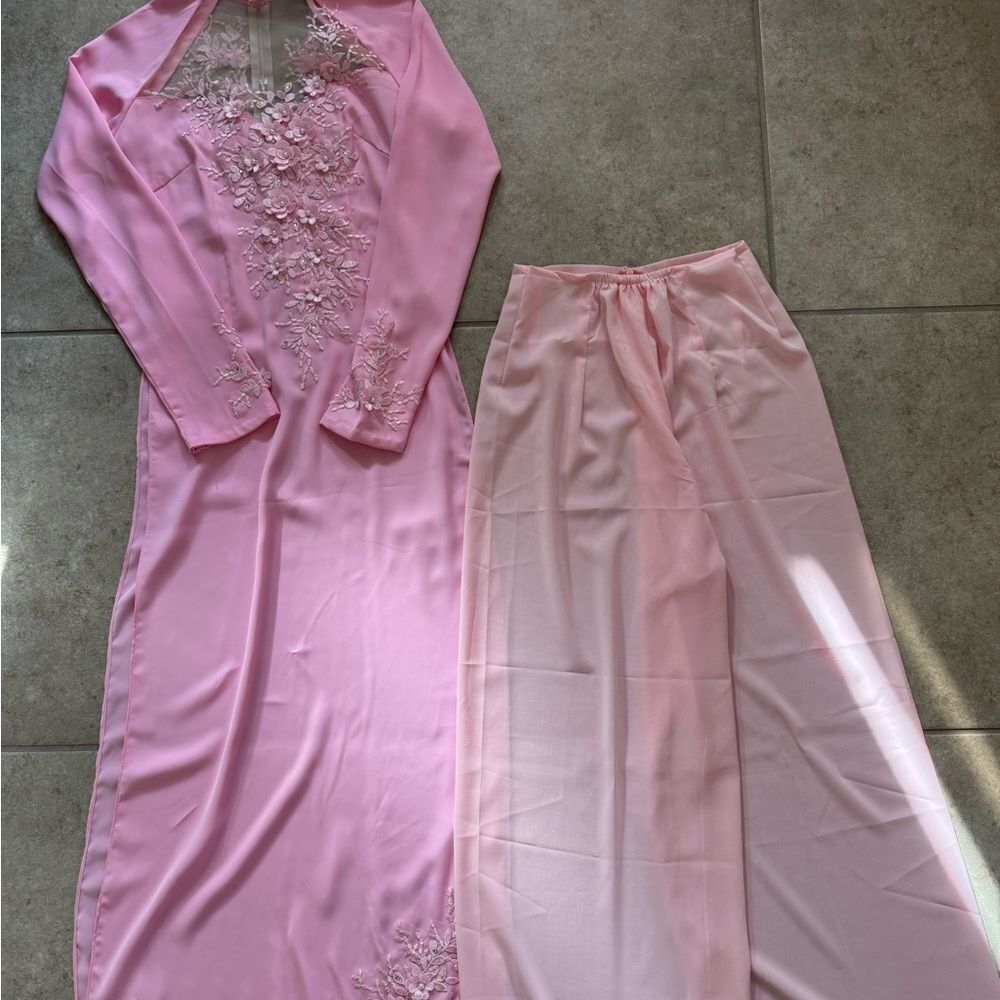 Pink Ao Dai - Picture 3 of 6